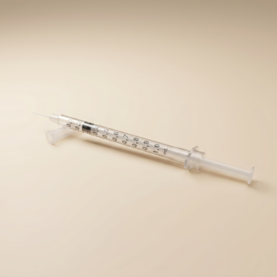 Spritze 1 ml mit Kanüle zum Dosieren kleiner Flüssigkeitsmengen